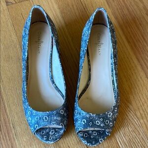 Cole Haan Blue Wedge Shoes